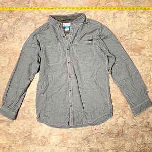 Columbia Blue Pattern Button Down Shirt Collared Shirt.Soft - Size Large